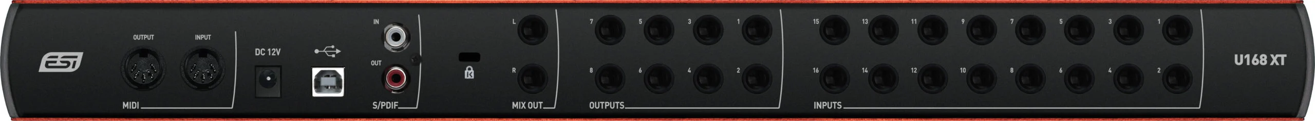 ESI U168 XT Professional 24-bit USB Audio Interface with 16 Inputs / 8 Outputs - Image 3