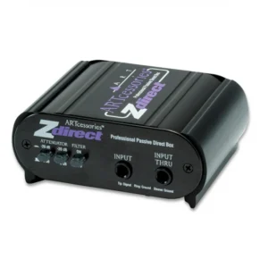 ART ZDirect passive DI box in black anodised aluminium case