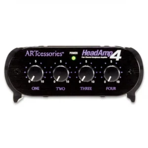 ART HeadAMP 4 four-channel headphone amplifier front panel with level knobs