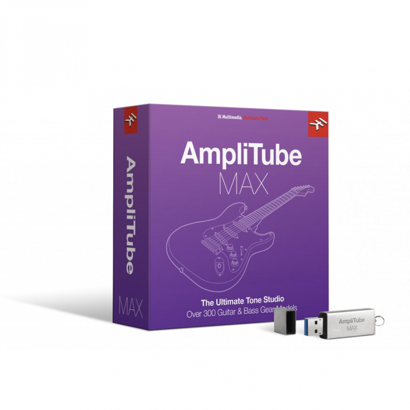 AmpliTube MAX. The ultimate guitar and bass tone studio for Mac/PC w/over 300 pieces of gear