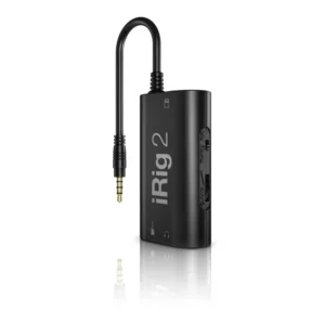 IK iRig 2 - Guitar & Instrument Interface Adapter for iPhone, iPod Touch, iPad, Mac