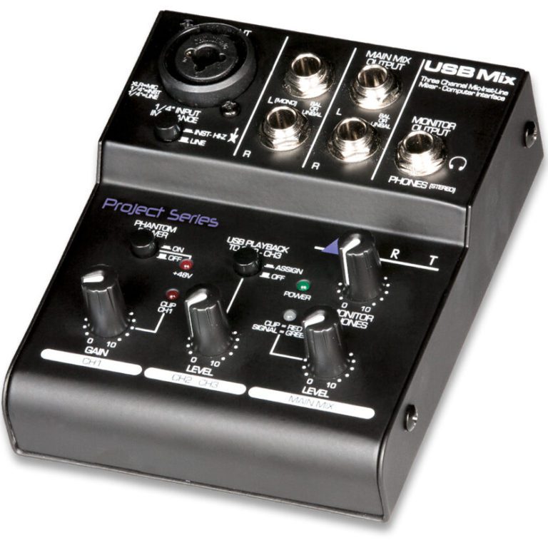 ART USB Mix Three Channel Mic-Inst-Line Mixer/Computer Interface - It ...