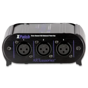ART XPatch Three Channel XLR Balanced Patch Bay