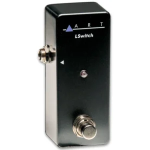 ART LSwitch footswitch side view showing the 1/4 inch jack