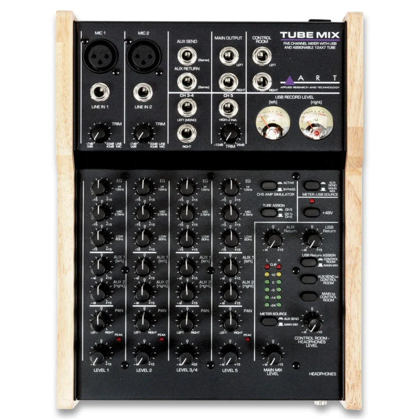 ART TUBE MIX Five Channel Stereo USB Mixer - Image 1