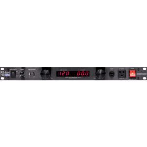 ART PS4x4 PRO POWER STATION Dual LED Metered PDS w/APF, Rear BNC, 2 x USB Ports