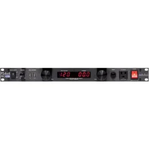 ART PS4x4 PRO POWER STATION Dual LED Metered PDS w/APF, Rear BNC, 2 x USB Ports