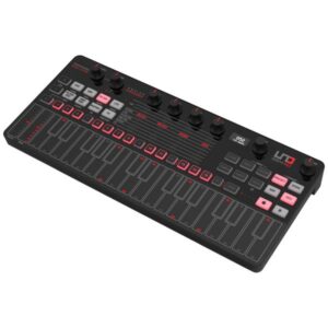 IK Uno Synth Pro Desktop Black Edition - Paraphonic dual-filter analog synthesizer. Ultra-portable 32 capacitive-key desktop
