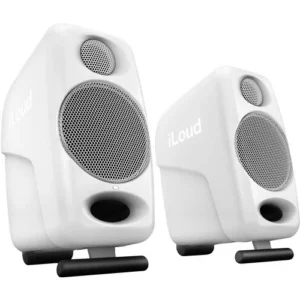 IK iLoud Micro Monitors White - Ultra-compact, High Quality Reference Studio Monitors (Pair)