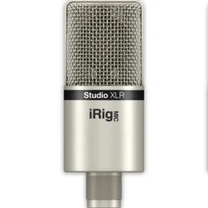IK iRig Mic Studio XLR - Ultra-portable Large Diaphragm Compact Size Analogue Studio Condenser Microphone