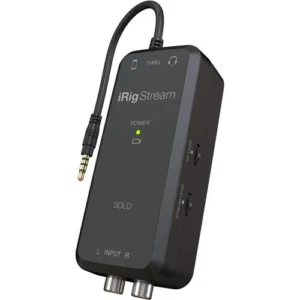 IK iRig Stream Solo - 3-in, Mono Out Streaming Audio Interface for iPhone, iPad, Android