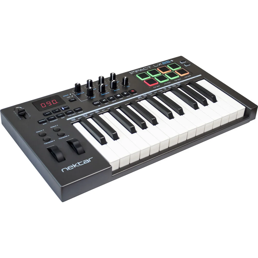 Nektar Impact LX25+ 25 Full-size Keys USB MIDI Controller Keyboard Velocity-sensitive Synth Action - Image 1