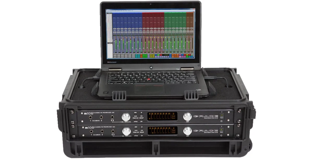 Injection Molded 2U Studio Flyer Rack Case - Image 7
