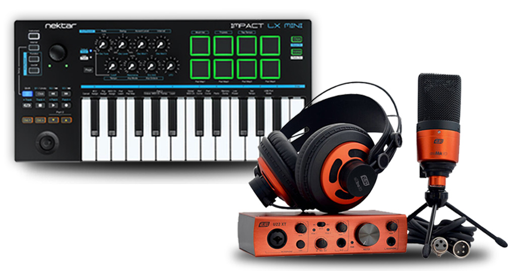 ESI U22 XT cosMik Set + Nektar Impact LX Mini 25 (Bundle)