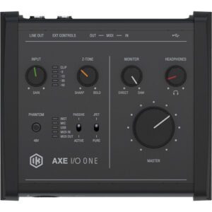 IK AXE I/O ONE - 1-in/3-out USB Audio Interface w/Guitar Tone Shaping