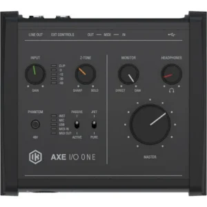 IK AXE I/O ONE - 1-in/3-out USB Audio Interface w/Guitar Tone Shaping