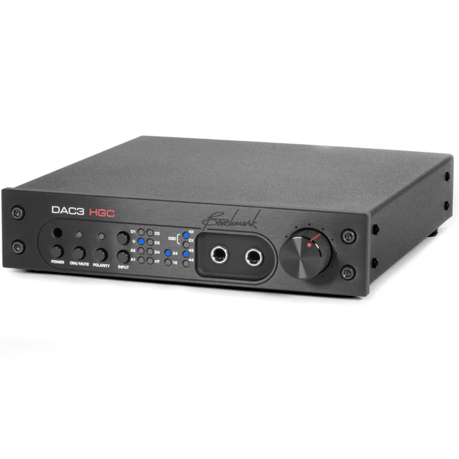 Benchmark DAC3 HGC - Black - Stereo Preamp/ PCM & DSD D/A Converter/Headphone Amp w/remote control