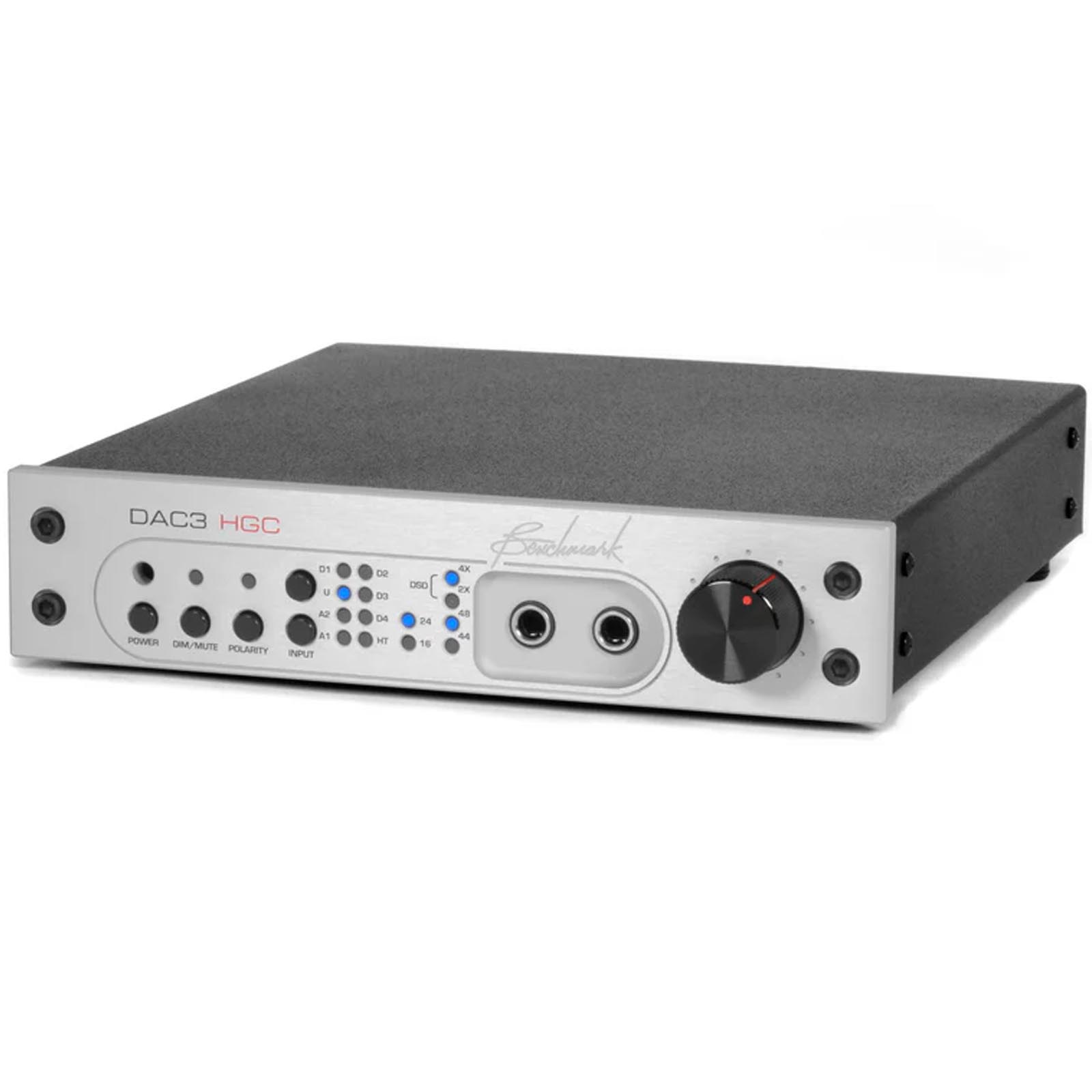 Benchmark DAC3 HGC - Silver - Stereo Preamp / PCM & DSD DAC / Headphone ...