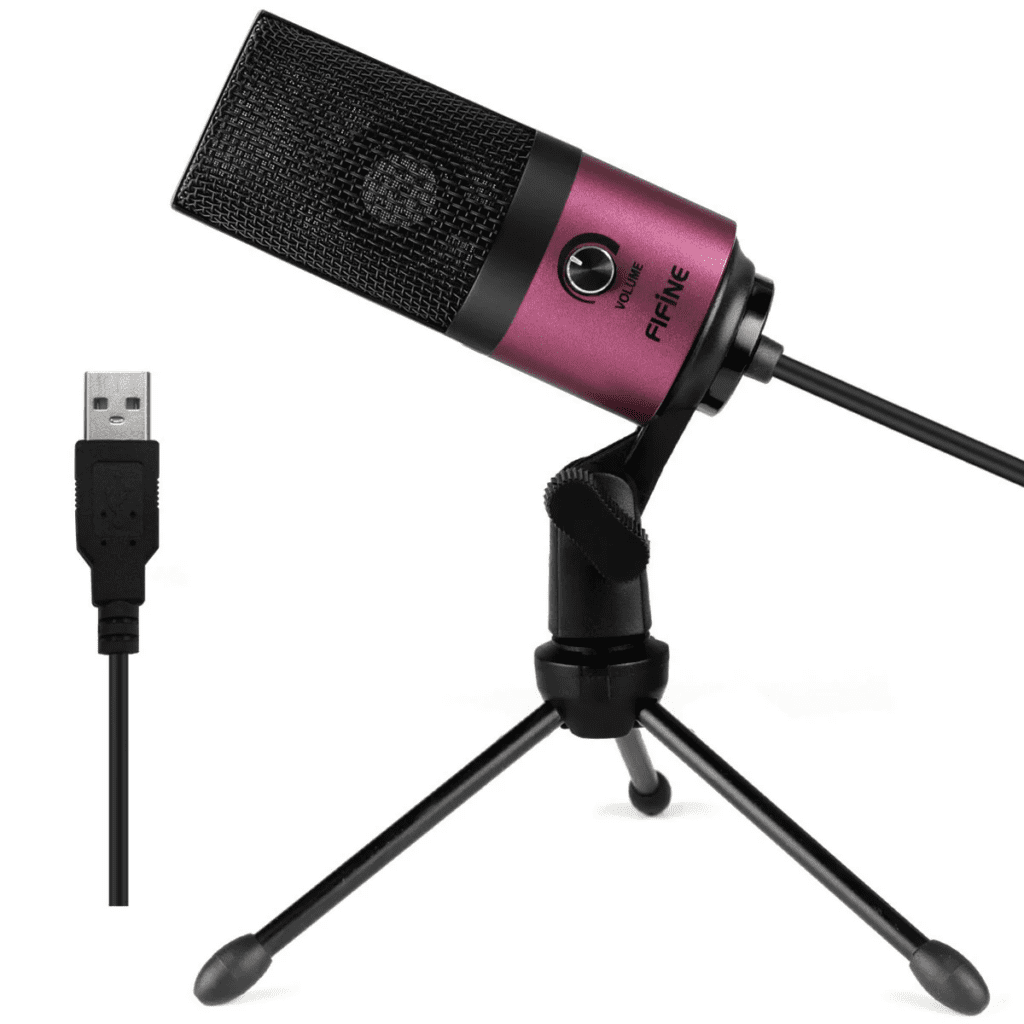 Fifine K669B – cheap condenser microphone for home recording.
