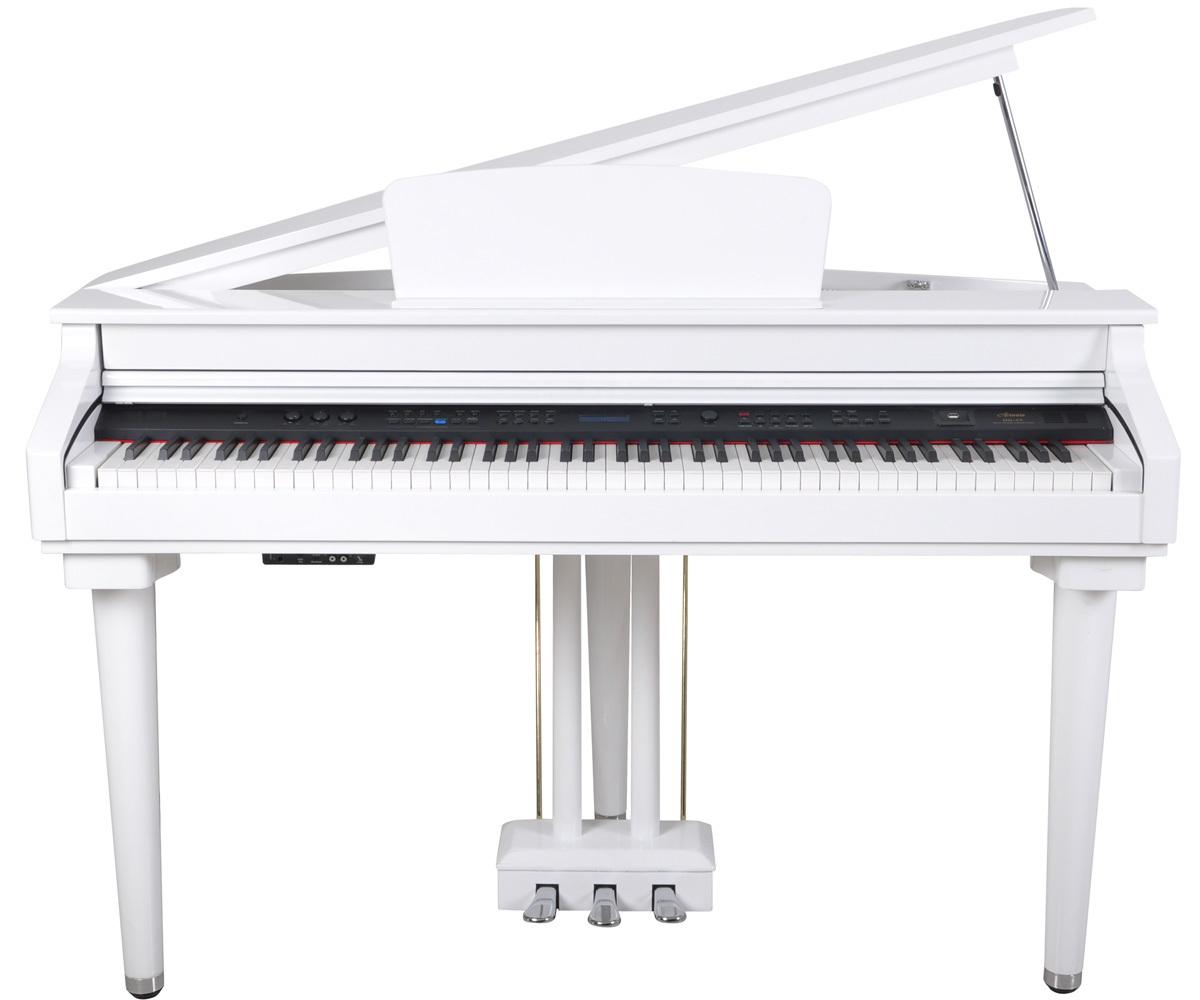 Artesia DG-26 Baby Grand Piano - Polished White (inc Bench)