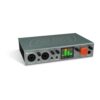 ESI Amber i2 USB-C Audio Interface angled front view with controls and LED display