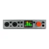 Front view of ESI Amber i2 interface showing audio signal meters in green