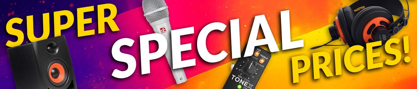 Super special prices banner.
