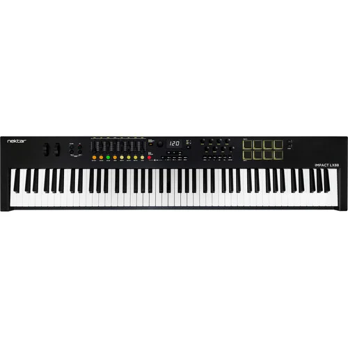 Nektar Impact LX88 mk3 88-key MIDI controller front view