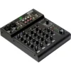 ART USBMix6 USB mixer, angled view showing the compact steel chassis and control knobs