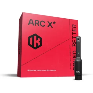 IK Multimedia ARC X red retail box with included ARC MEMS measurement microphone